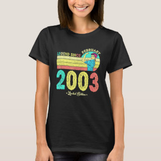 19. Geburtstag Februar 2003 Legende Seit 2003 19 J T-Shirt