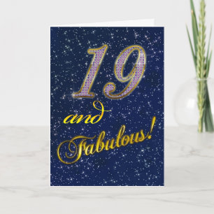 19. Geburtstag für jemanden Fabulous Karte