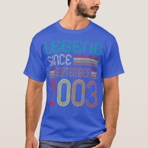 19. Geburtstag Geschenke Legend seit September 200 T-Shirt