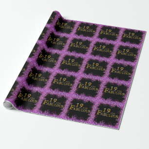 19. Geburtstag Geschenkpapier