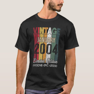 19. Geburtstag Januar 2004 19 Jahre alt T-Shirt