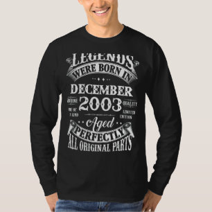 19. Geburtstag Legends Geboren im Dezember 2003 19 T-Shirt