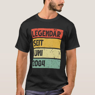 19. Geburtstag Mann 19 Jahre Legendär seit 20. Jun T-Shirt
