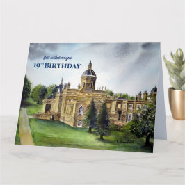 19. Geburtstag wünscht Castle Howard York Malerei Karte