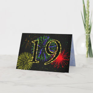 19. Geburtstagsparty Einladung