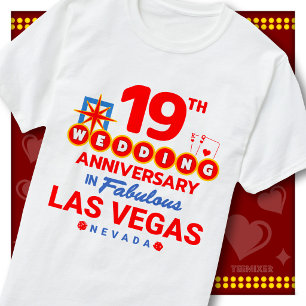 19. Hochzeitsjubiläum Fabelhaftes Las Vegas Paar T-Shirt