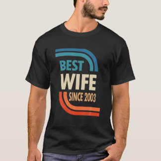 19. Hochzeitsjubiläum für sie - Beste Ehefrau seit T-Shirt