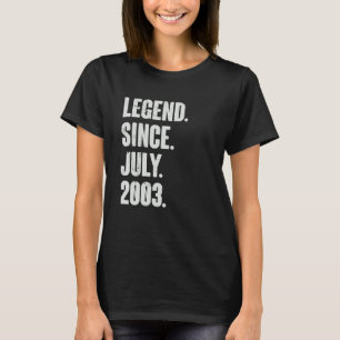 19 Jahre alt 19. Geburtstag seit Juli 2003 T-Shirt