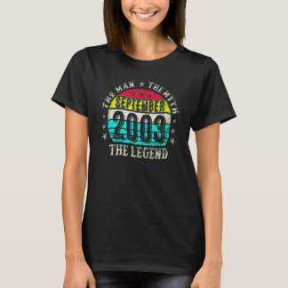 19 Jahre alt Der Mann Mythos Legende September 200 T-Shirt