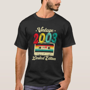 19 Jahre alt Vintag 2003 Kassettenband 19. Geburts T-Shirt