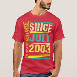 19 Jahre alte Geschenke Legend seit Juli 2003 19. T-Shirt