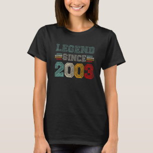 19 Jahre alte Legende Seit 2003 19. Geburtstag Vin T-Shirt