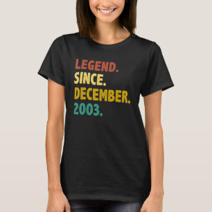 19 Jahre alte Legende seit Dezember 2003 19. Bir T-Shirt