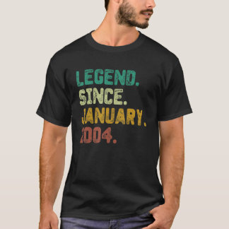 19 Jahre alte Legende Seit Januar 2004 19. Geburts T-Shirt