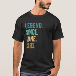 19 Jahre alte Legende seit Juni 2003 19. Geburtsta T-Shirt