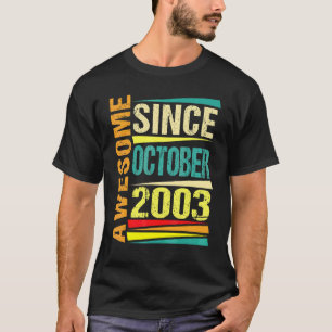 19 Jahre alte Legende seit Oktober 2003 19. Geburt T-Shirt