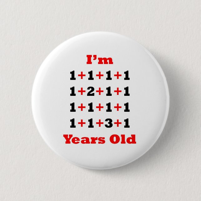 19 Jahre alte Schwarz-Rot- Button (Vorderseite)