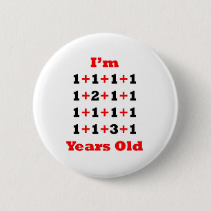 19 Jahre alte Schwarz-Rot- Button