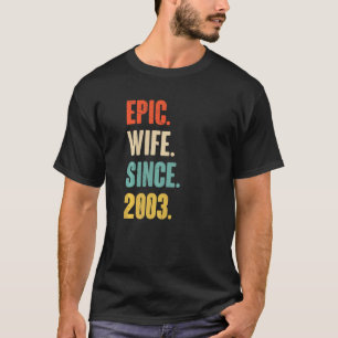 19 Jahre Hochzeitstag für ihren epischen Ehefrau S T-Shirt