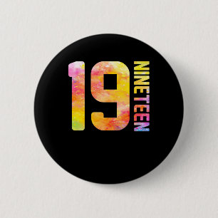 19 Jahre, neunzehn Button
