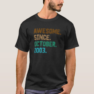 19 Jahre Phantastisch seit Oktober 2003 19. Geburt T-Shirt