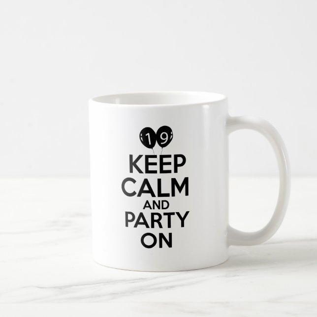 19. Jahrgeburtstagsentwürfe Kaffeetasse (Rechts)