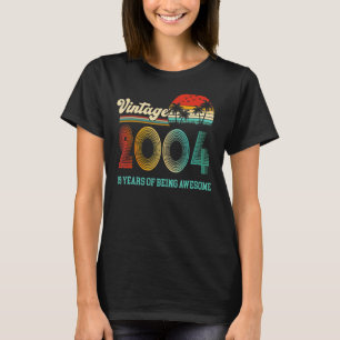 19-jährige Jungen Mädchen Vintag 2004 19. Geburtst T-Shirt