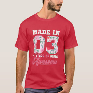 19-Jährige Teenager für 19. Geburtstag T-Shirt