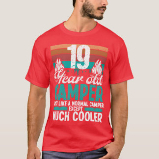 19-jähriger Camper Scouten Camping 19. Geburtstag T-Shirt