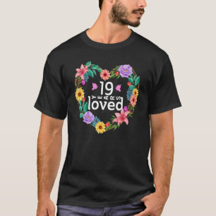 19-jähriges Blumenjubiläum T-Shirt