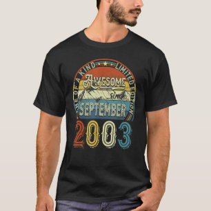 19-jähriges Geschenk Phantastisch seit September 2 T-Shirt