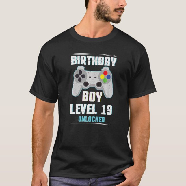 19-jähriges unverschlossenes Gamer Boy Gaming VI T-Shirt (Vorderseite)