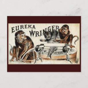 19. Jh. Eureka-Wäschemangel Postkarte