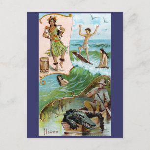 19. Jh. Hawaii Postkarte