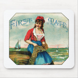 19. Jh. Zigarren des Ersten Maats Mousepad