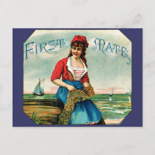 19. Jh. Zigarren des Ersten Maats Postkarte