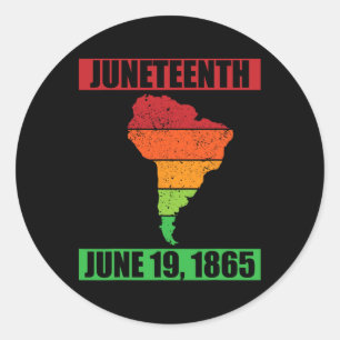 19. Juni 1865 - 1. Juni Runder Aufkleber