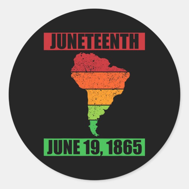 19. Juni 1865 - 1. Juni Runder Aufkleber (Vorderseite)