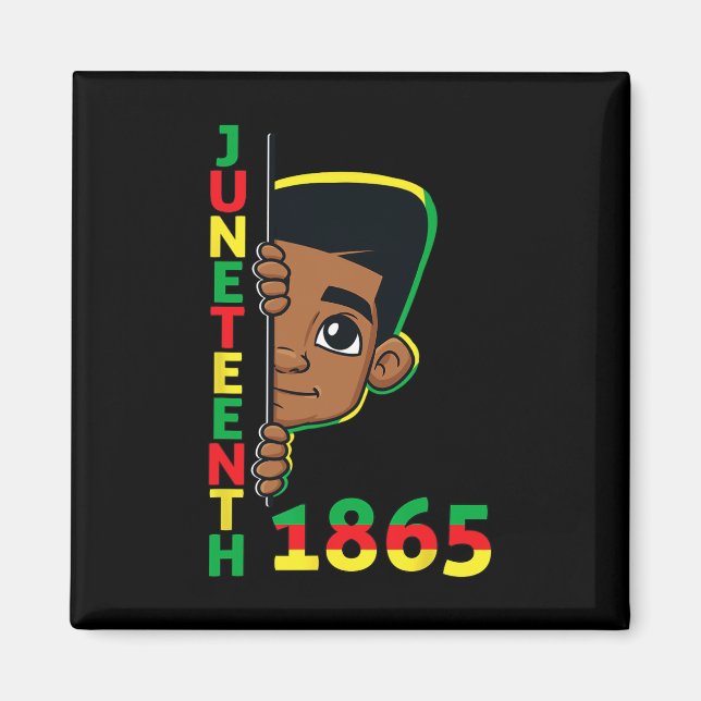 19. Juni 1865 Cool Brown Skin King B Magnet (Vorne)