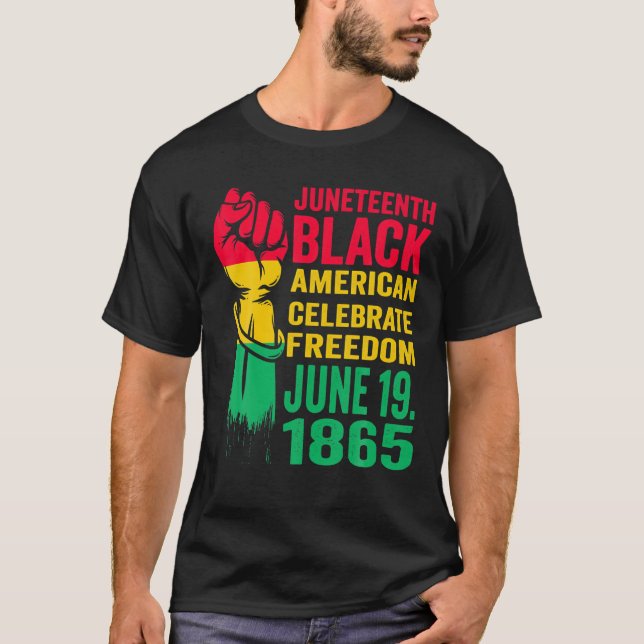 19. Juni 1865 Feier Freier Gott Pride für T-Shirt (Vorderseite)