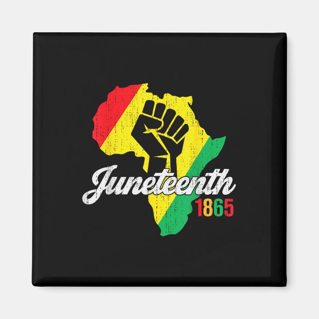 19. Juni 1865 Freedom African Black He Magnet (Vorne)