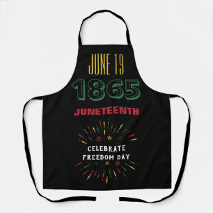 19. Juni 1865 Juneteenth Schwarze Geschichte Feuer Schürze