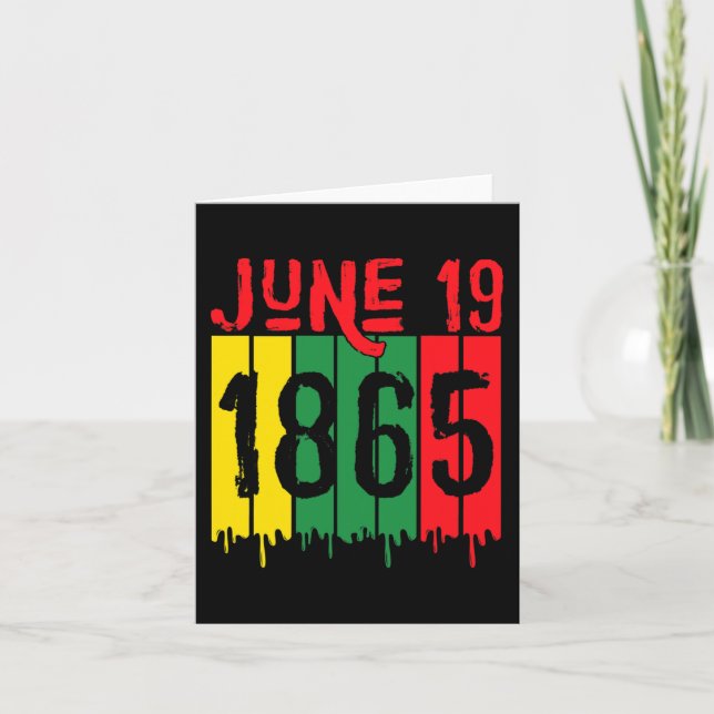 19. Juni 1865 Karte (Vorderseite)