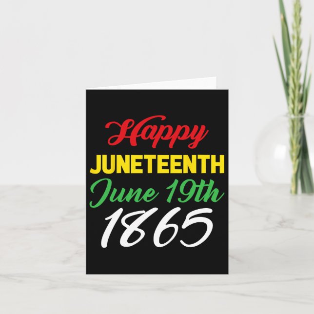 19. Juni 1865 Karte (Vorderseite)