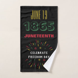 19. Juni 1865 Schwarze Geschichte Feuerwerke Handtuch