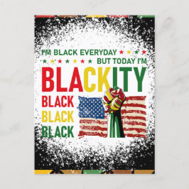 19. Juni 1865 schwarze Königinnen melanin Könige Feiertagspostkarte