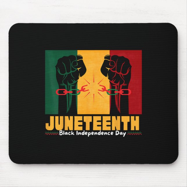 19. Juni 1865 Schwarzer Unabhängigkeitstag Mousepad (Vorne)