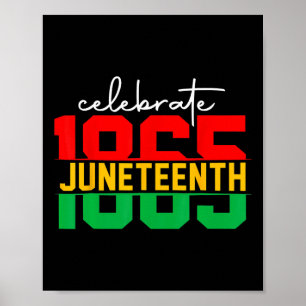 19. Juni 2024 Feiern Black Freedom 1865 Histo Poster