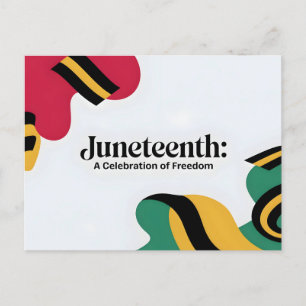19. Juni: Eine Feier zum Thema Freiheitsdesign Feiertagspostkarte