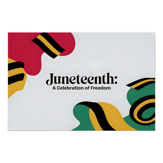 19. Juni: Eine Feier zum Thema Freiheitsdesign Poster (Vorderseite)